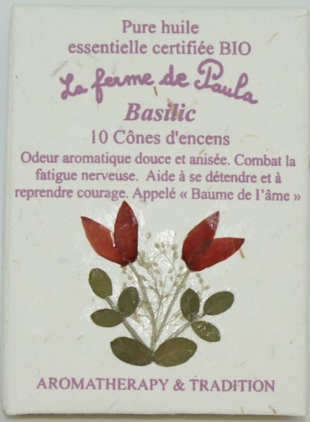 Basilic Bio - Cônes d'encens