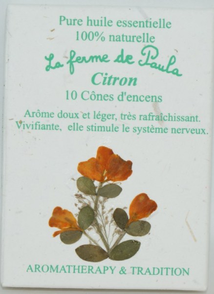 Citron - Cônes d'encens