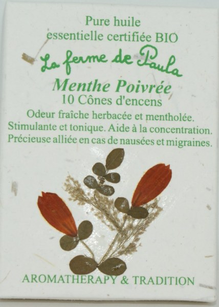 Menthe poivrée Bio - Cônes d'encens